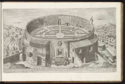 Mausoléu de Augusto com jardim paisagístico em Roma Edifícios antigos (título da série) I vestigi dell