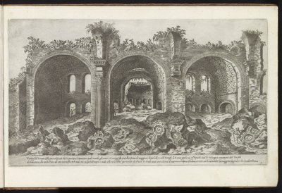 Restos da Basílica de Maxêncio em Roma Edifícios antigos (título da série) I vestigi dell