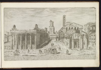 Ruínas do Templo de Antonino e Faustina e o Templo de Rômulo no Fórum Romano Edifícios antigos (título da série) I vestigi dell