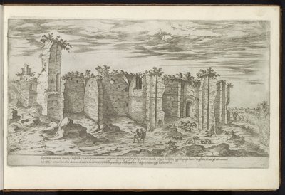 Ruínas das Termas de Caracalla em Roma Edifícios antigos (título da série) I vestigi dell