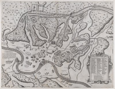 Espelho da Magnificência Romana: Roma Antiga e suas Colinas, do Oeste, 1573., 1573 de Etienne Duperac