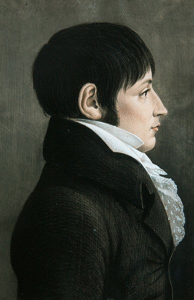 Retrato de um homem (pastel sobre papel) de Etienne Esperance Bouchardy