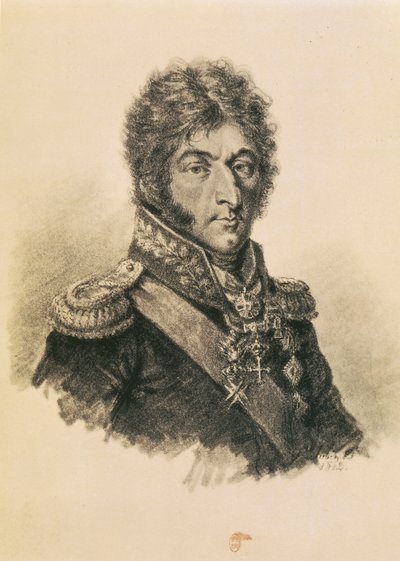 Príncipe Peter Ivanovich Bagration (1765-1812) de Etienne Gustave Aubin