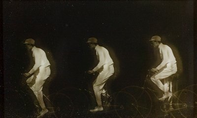 Homem a andar de bicicleta de Etienne Jules Marey
