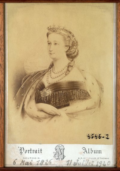 Retrato da Imperatriz Engenie de Etienne & Neurdein Louis Antonin (1846 p. 1915) Neurdein