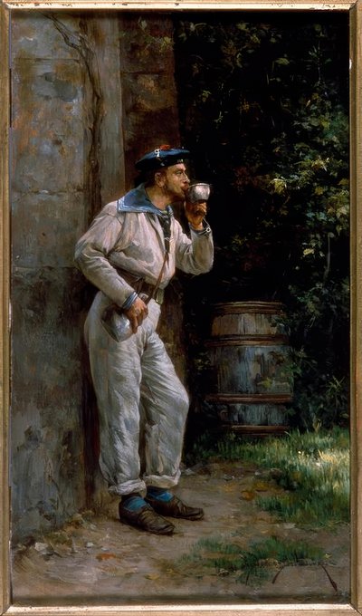 EPBerne-Bellecour, Uma pausa - pintura necessária de Etienne Prosper Berne Bellecour