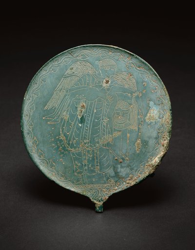 Espelho de mão, 470 BC - 450 BC (bronze) de Etruscan