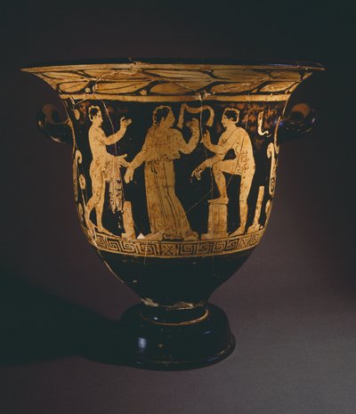 Krater (jarro grande) do Pintor Nepi. Cerâmica de algarismos vermelhos de Corchiano (Lazio). Civilização Etrusca, Século IV AC. de Etruscan