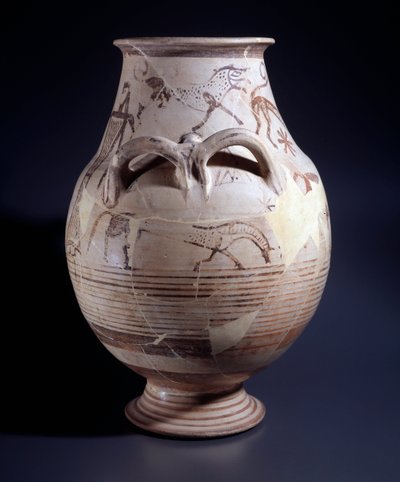 Cratera de terracota, 680-660 a.C. de Etruscan