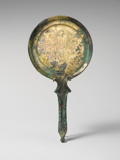 Espelho, início do século III a.C. (bronze) de Etruscan Etruscan
