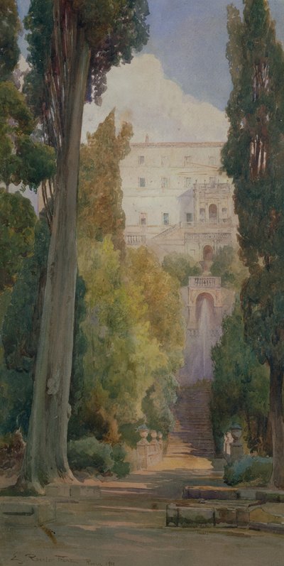 The Villa dEste, Tivoli de Ettore Roesler Franz