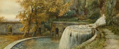 Villa Deste, Outono (lápis e aguarela) de Ettore Roesler Franz