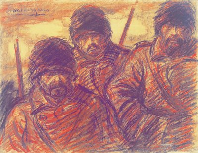 Drei russische Soldaten de Eugeen van Mieghem