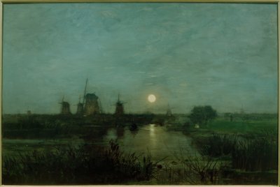 Paisagem da lua na Holanda de Eugen Jettel