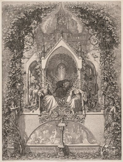 Bela Adormecida Rosa Briar, 1836. de Eugen Napoleon Neureuther