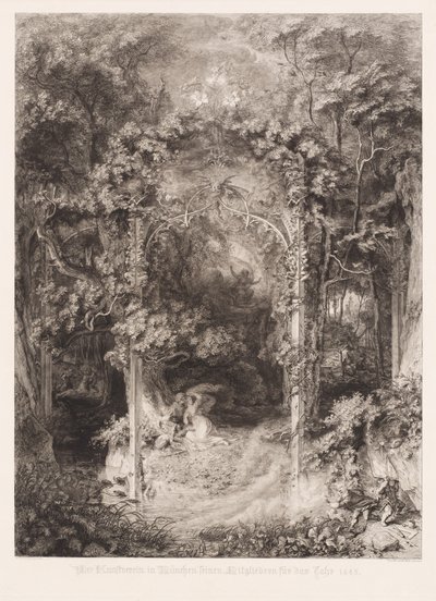 Das Waldfräulein (A Dama da Floresta) de Eugen Napoleon Neureuther