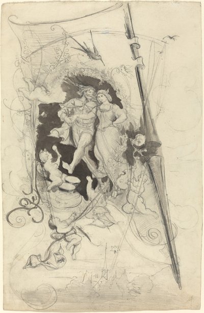 O escudeiro feliz e sua noiva de Eugen Napoleon Neureuther
