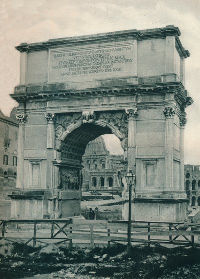 Arco de Tito, Roma, Itália, 1927 de Eugen Poppel