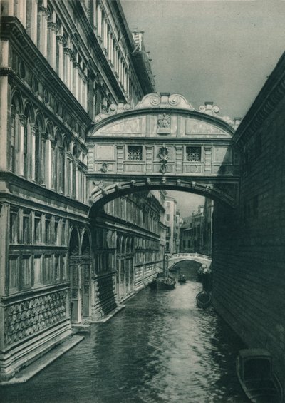 Ponte dos Suspiros, Veneza, Itália, 1927 de Eugen Poppel