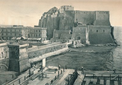 Castel dellOvo, Nápoles, Itália, 1927 de Eugen Poppel