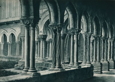 Claustros do mosteiro beneditino, Monreale, Sicília, Itália, 1927 de Eugen Poppel