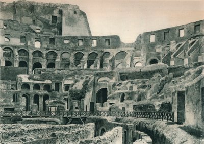 Interior do Coliseu, Roma, Itália, 1927 de Eugen Poppel