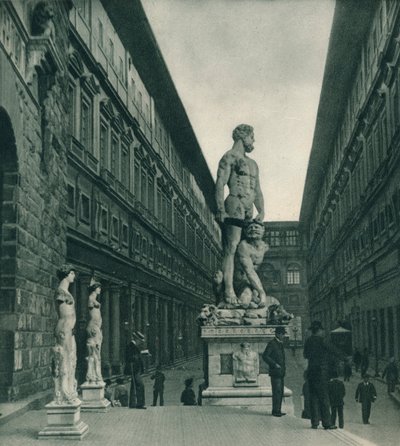 Galeria Uffizi, Florença, Itália, 1927 de Eugen Poppel