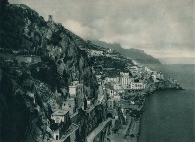 Vista de Amalfi, Itália, 1927 de Eugen Poppel