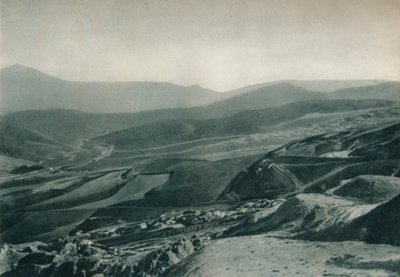 Vista das minas de enxofre, Agrigento, Sicília, Itália, 1927 de Eugen Poppel