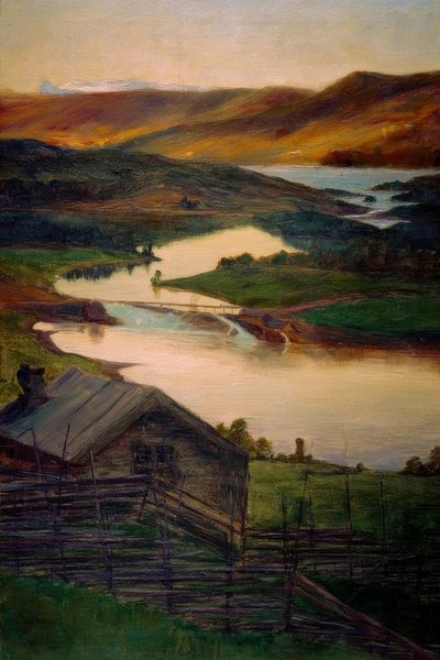 Fran Fossheim, Valdres, Esboço de Eugen Prinz von Schweden