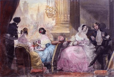Cena de In Summer in Paris de Jules Janin, de Eugene Lami de Eugene Louis Lami