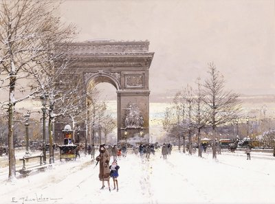 Arco do Triunfo de Eugene Galien-Laloue