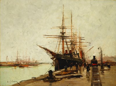 Um porto de Eugene Galien-Laloue