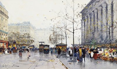 La Madeleine, Paris de Eugene Galien-Laloue