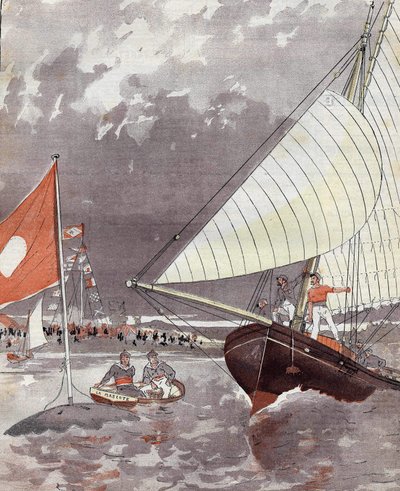 Regista-se no Le Havre em 1892, baseado na aquerelle do Sr. Courboin. de Eugene (after) Courboin
