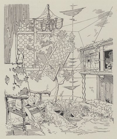 Cena de La Dame de Gai-Fredon, de Quatrelles (Ernest L