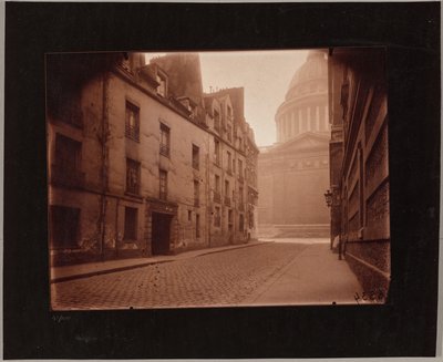 Esquina da rue Valette e do Panteão de Eugène Atget