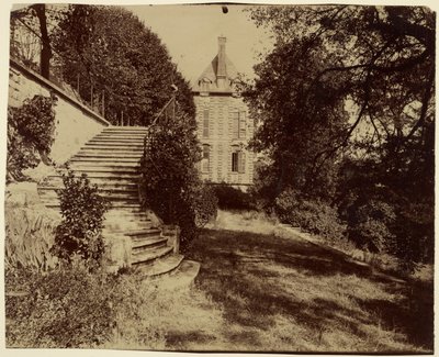 Courbevoie, antigo castelo chamado Belle Gabrielle de Eugène Atget