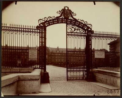 Grade, Invalides (trabalho em ferro, Hôtel des Invalides, Paris) de Eugène Atget