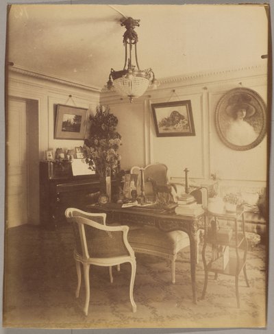 Interior do Sr. F., corretor de bolsa, rue Montaigne de Eugène Atget