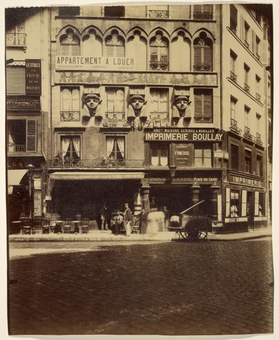 Casa, Place du Caire 2 (edifício, Place du Caire) de Eugène Atget
