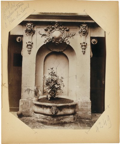 Página do álbum &39;Documentos para a história da velha Paris&39;, c.1910 (impressão de albume) (ver também 622596-600) de Eugène Atget