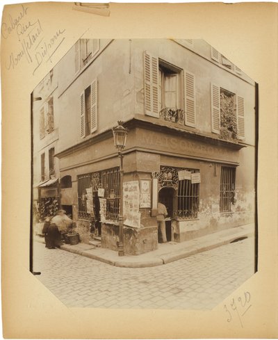 Página do álbum "Documentos para a história da velha Paris", c.1910 de Eugène Atget