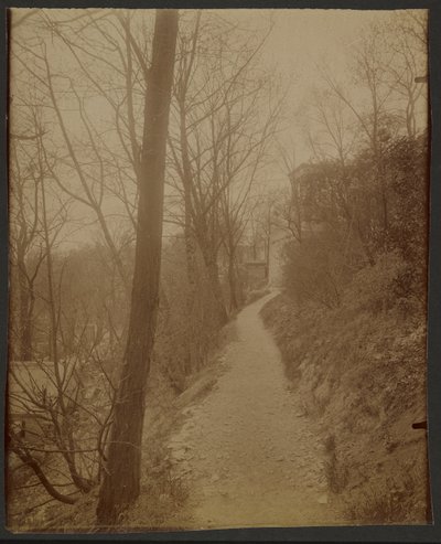Père Lachaise, caminho das cabras de Eugène Atget