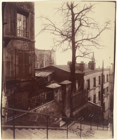[Escadaria, Montmartre] de Eugène Atget