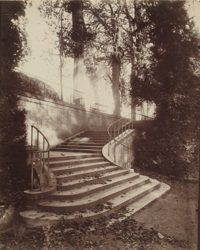 As escadas em Saint-Cloud de Eugène Atget