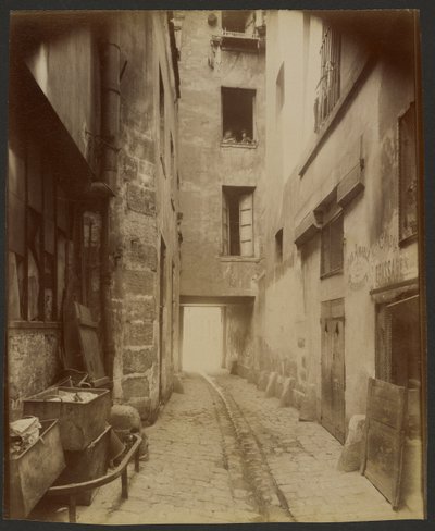 Pátio antigo, Rue Quincampoix 22 (4.º) de Eugène Atget