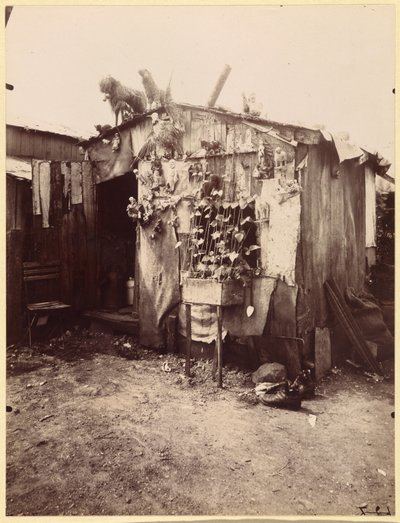 Casa de um trapeiro de Eugène Atget