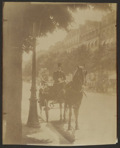 [Carruagem de espera]. de Eugène Atget
