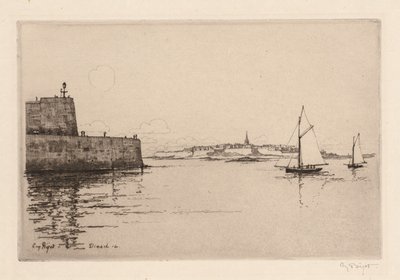 Saint-Malo visto de Dinard (Saint-Malo vu de Dinard) de Eugene Bejot